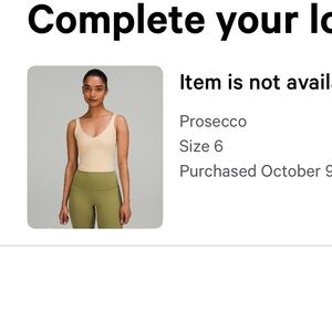 Lululemon work out tank